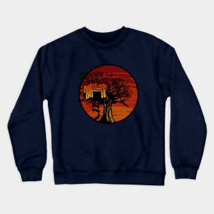 Spooky tree house Crewneck Sweatshirt